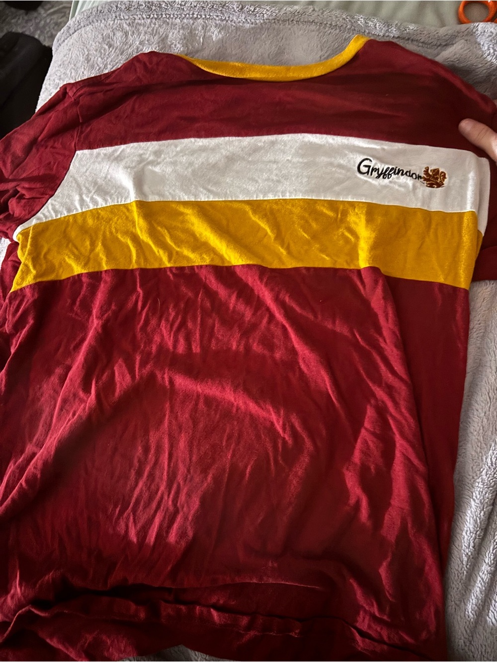 Warner Bros. Red Tee with Yellow Trim